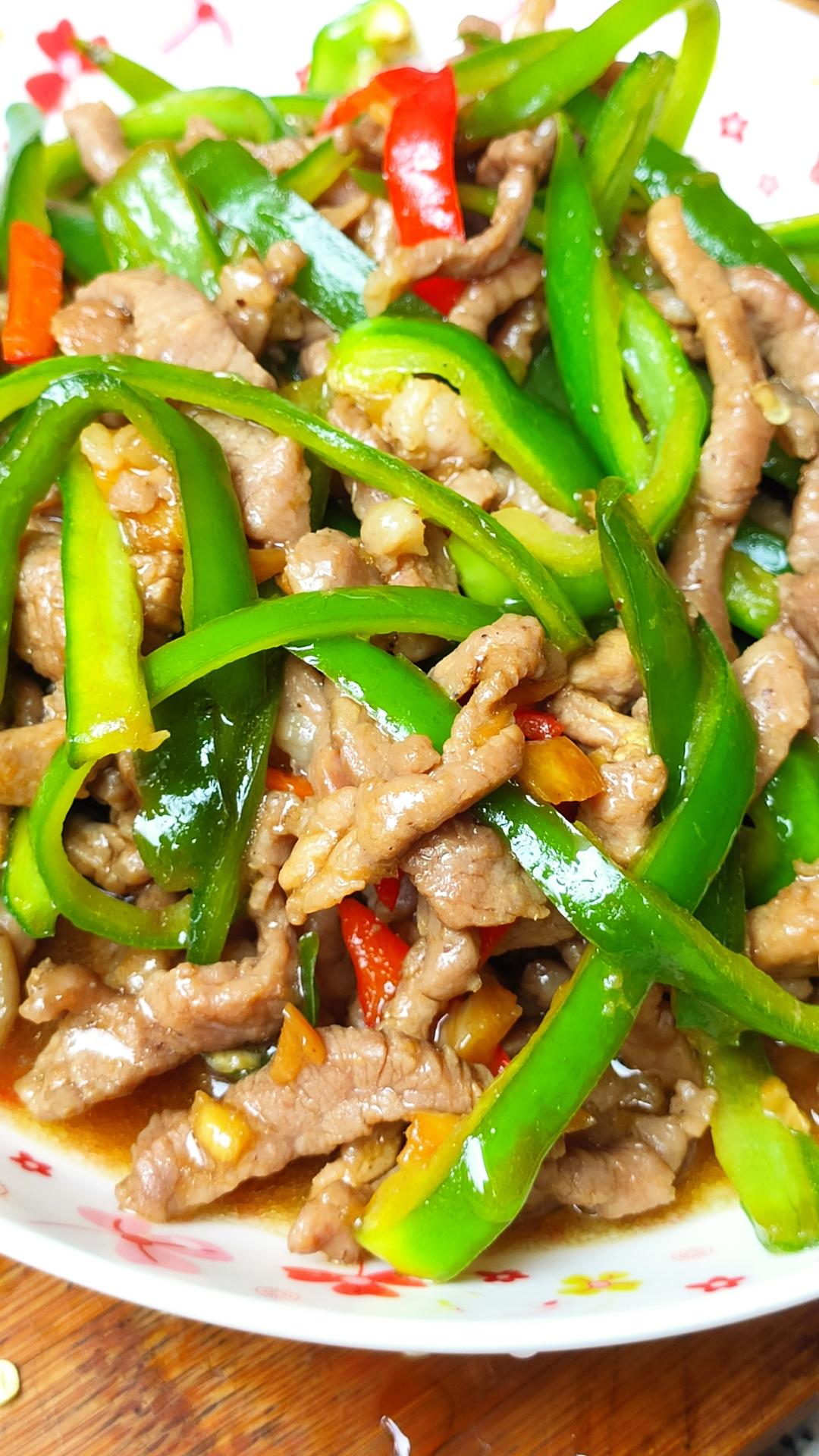 青椒肉丝快手菜