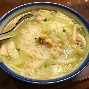 速手鸡汤米线的做法 步骤5