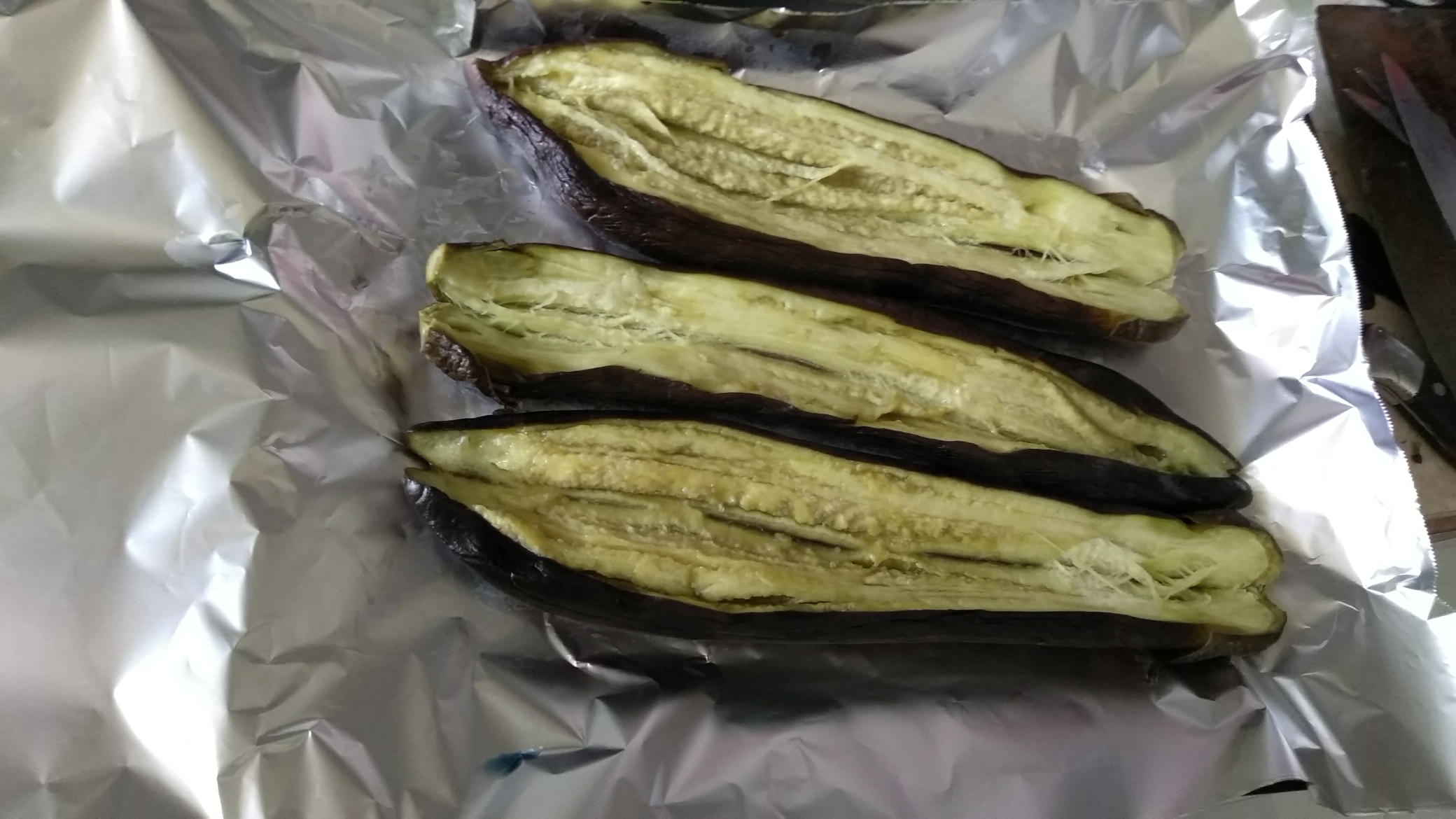 孜然味肉沫烤茄子一烤箱版