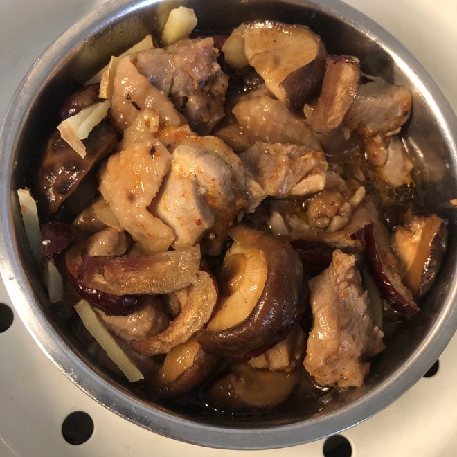 冬菇蒸鸡的做法