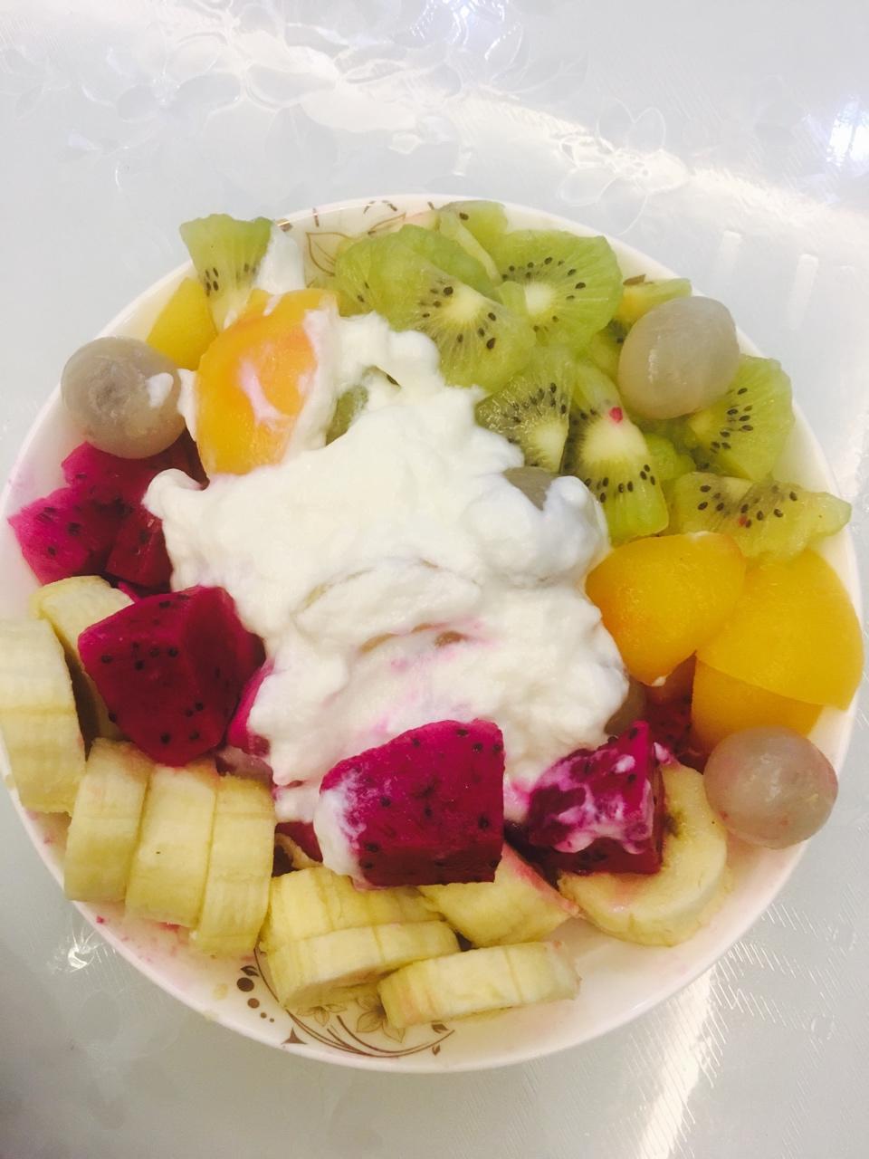 笑茹做的水果沙拉
