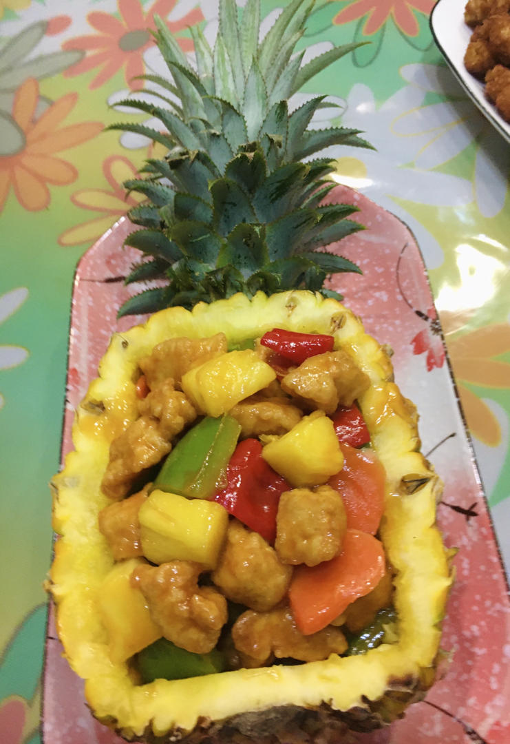 逗逗飞的厨房做的应季美食菠萝咕咾肉