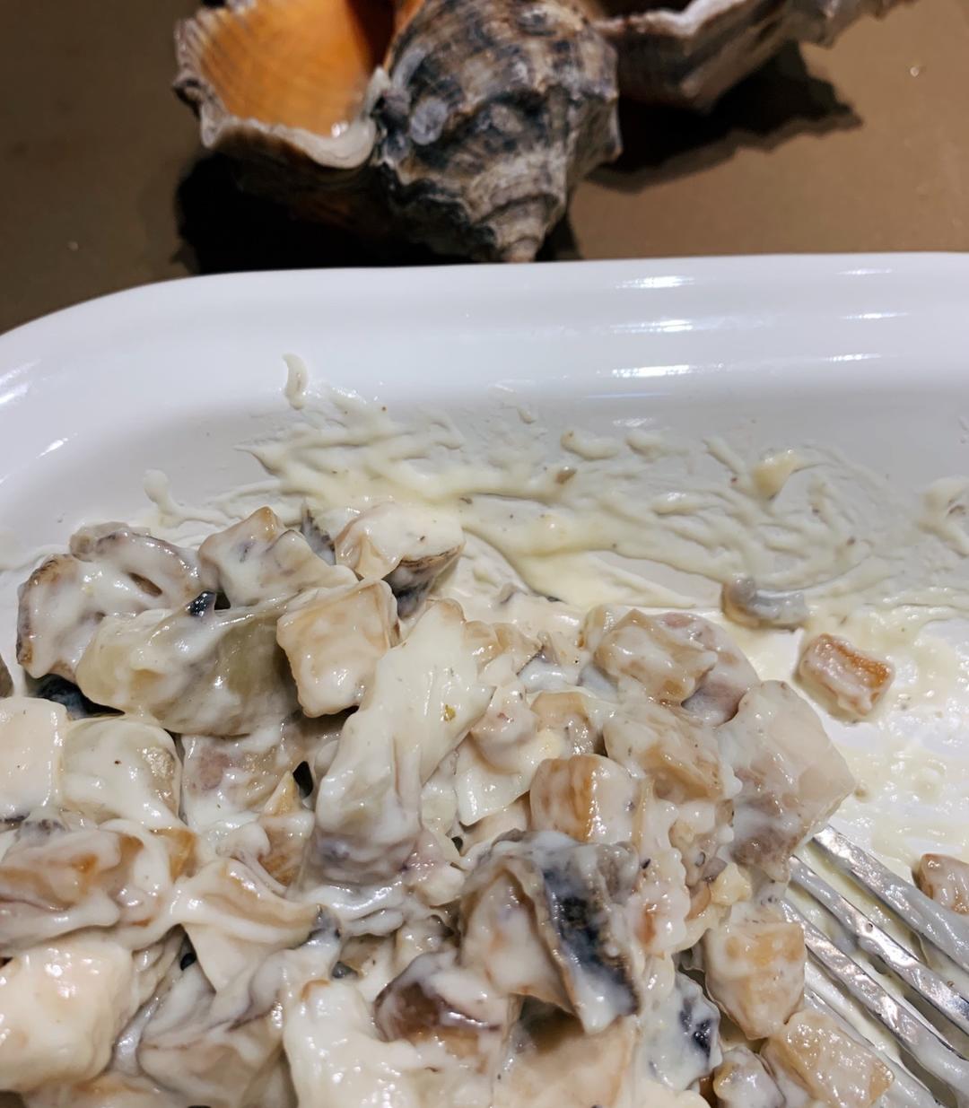 有肉香的杏鲍菇焗海螺