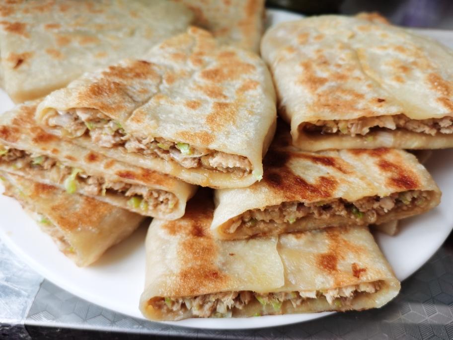 简单不露馅厚度1厘米大馅饼