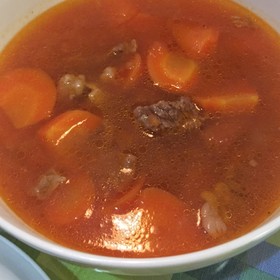 电压力锅炖番茄牛肉汤