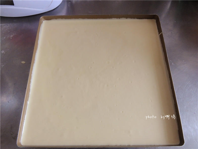 【棉花蛋糕卷的做法步骤图,棉花蛋糕卷怎么做好吃】啊呜511-制作