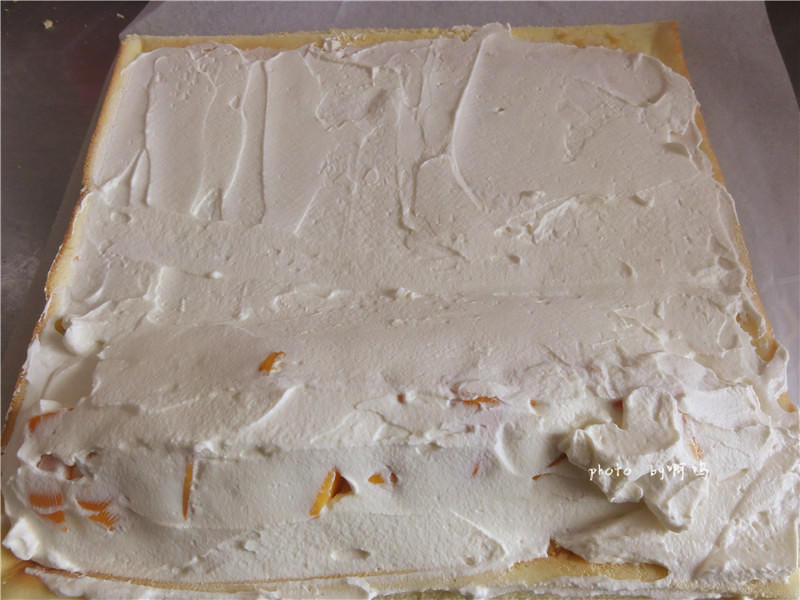 【棉花蛋糕卷的做法步骤图,棉花蛋糕卷怎么做好吃】啊呜511-制作