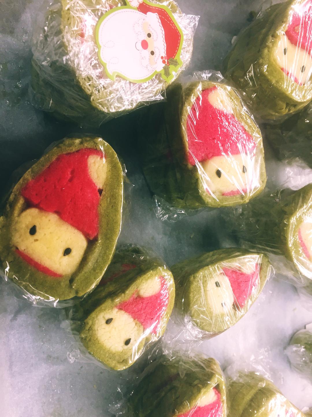 【抹茶曲奇圣诞小红帽造型饼干的做法步骤图】sukieG-制作