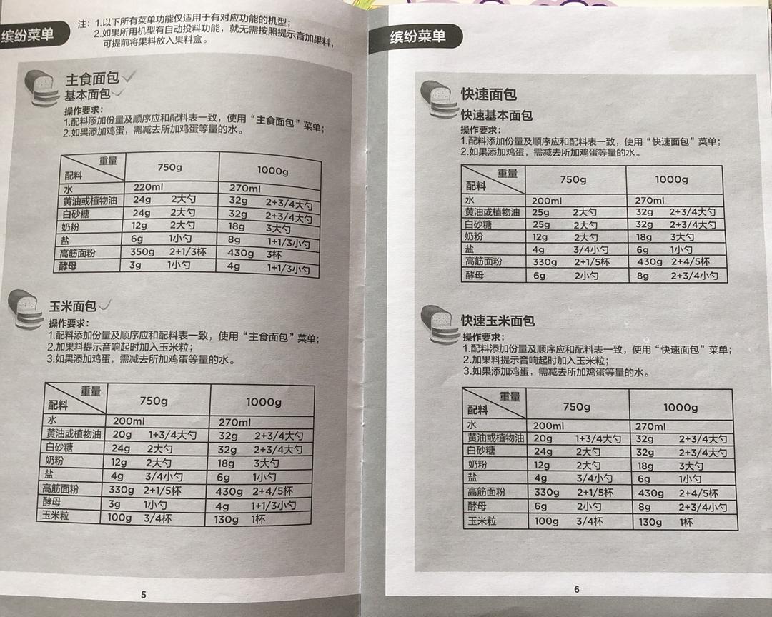 美的面包机食谱面包机食谱