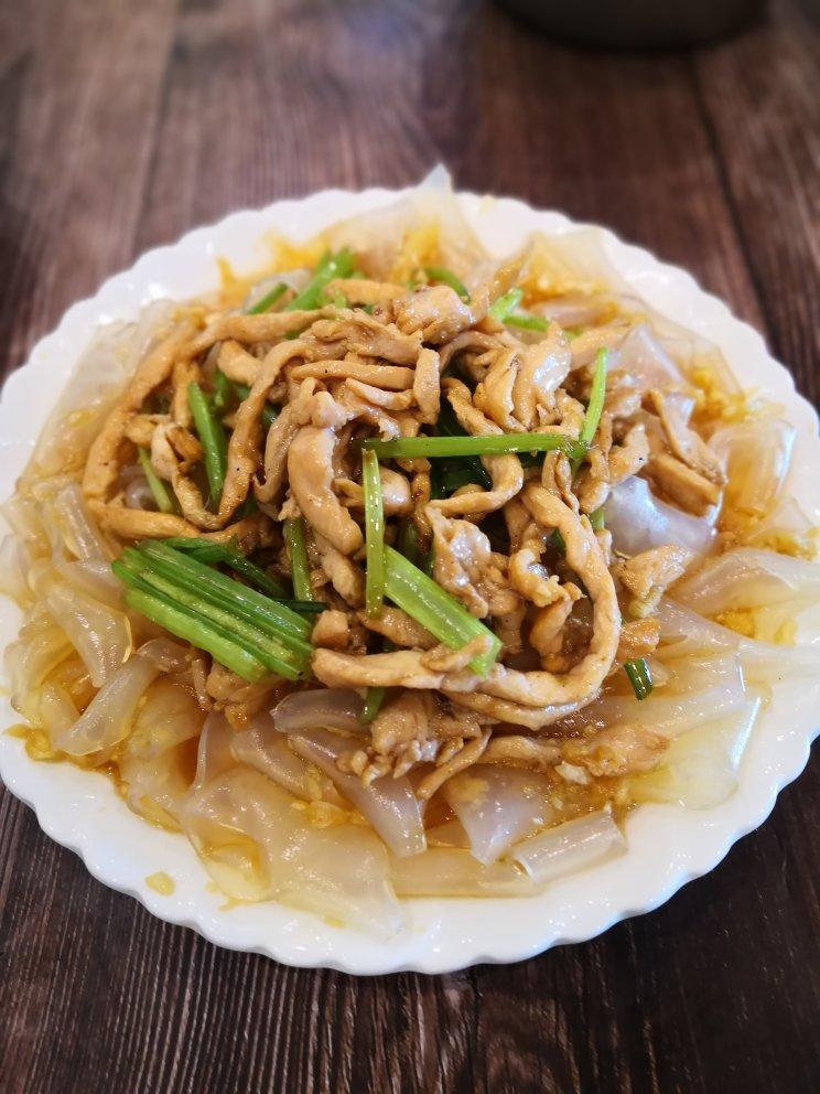 3922_se72紫阳花做的河南名菜:肉丝粉皮带底 & 拌和菜