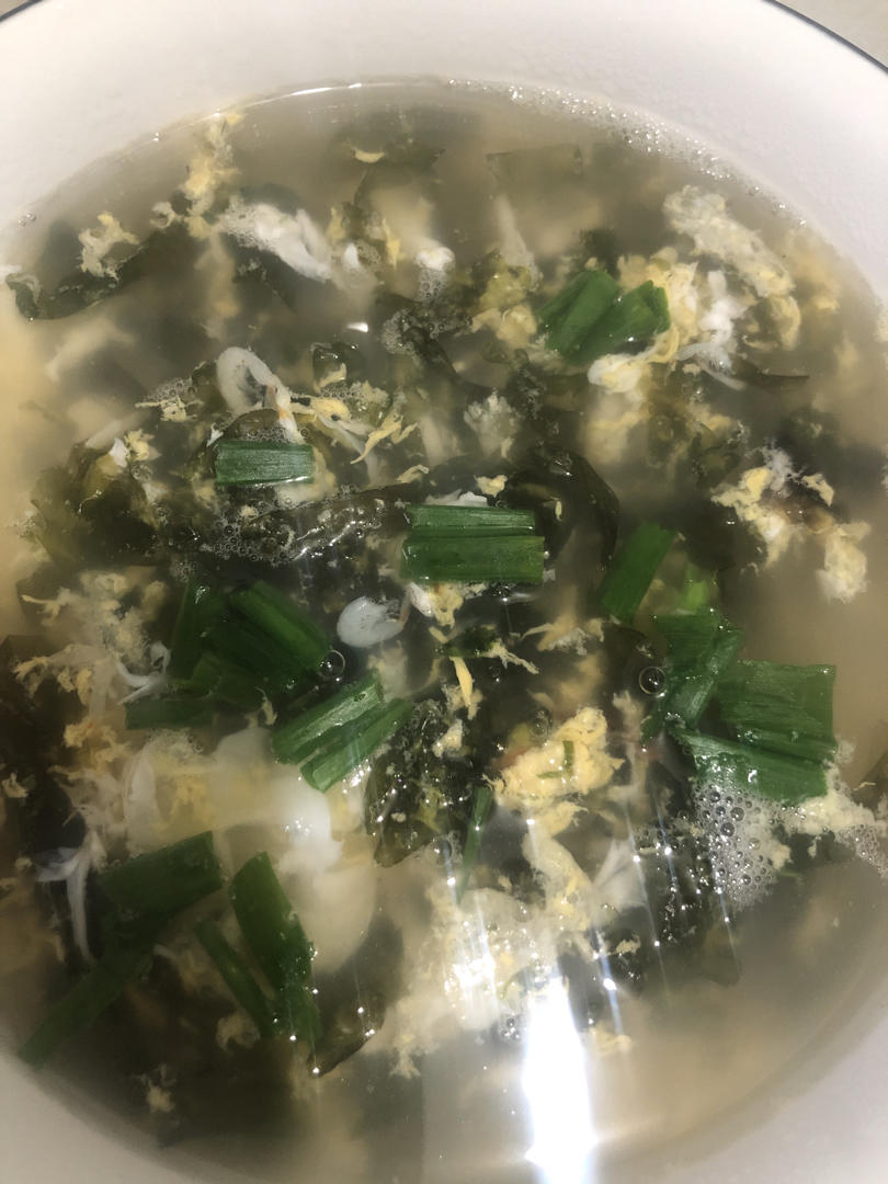 海带啊海带妹做的紫菜蛋花汤