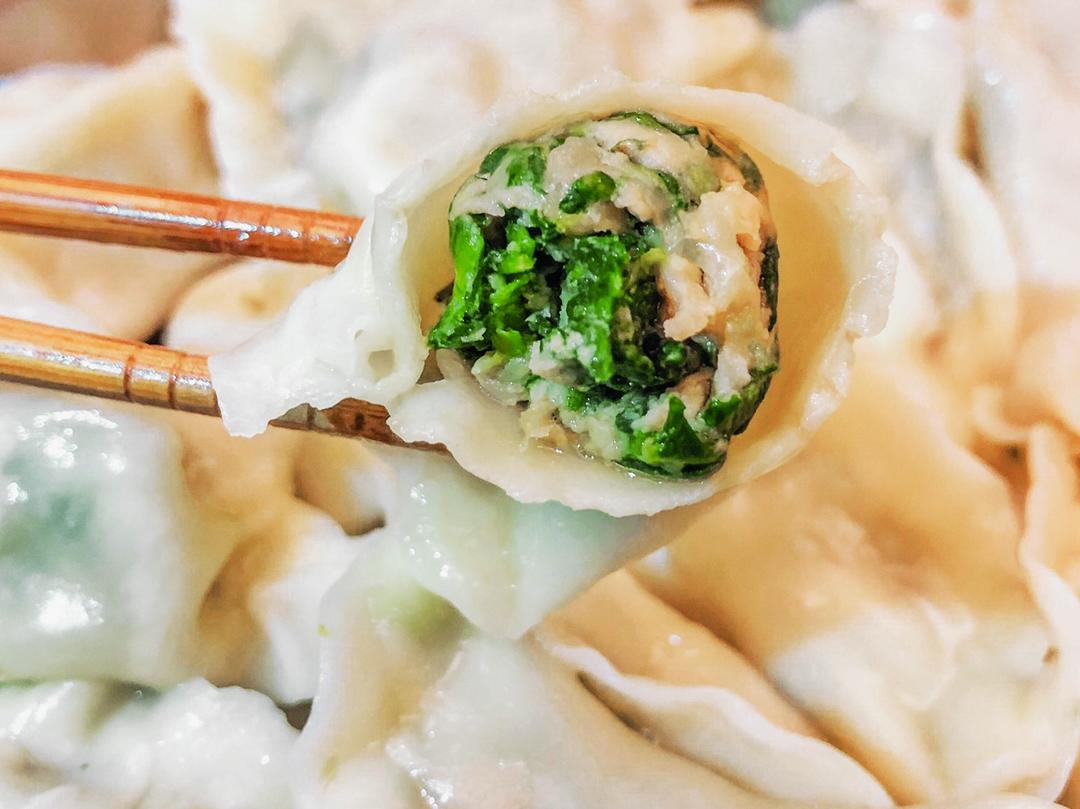kkkkk_做的荠菜鲜肉饺子
