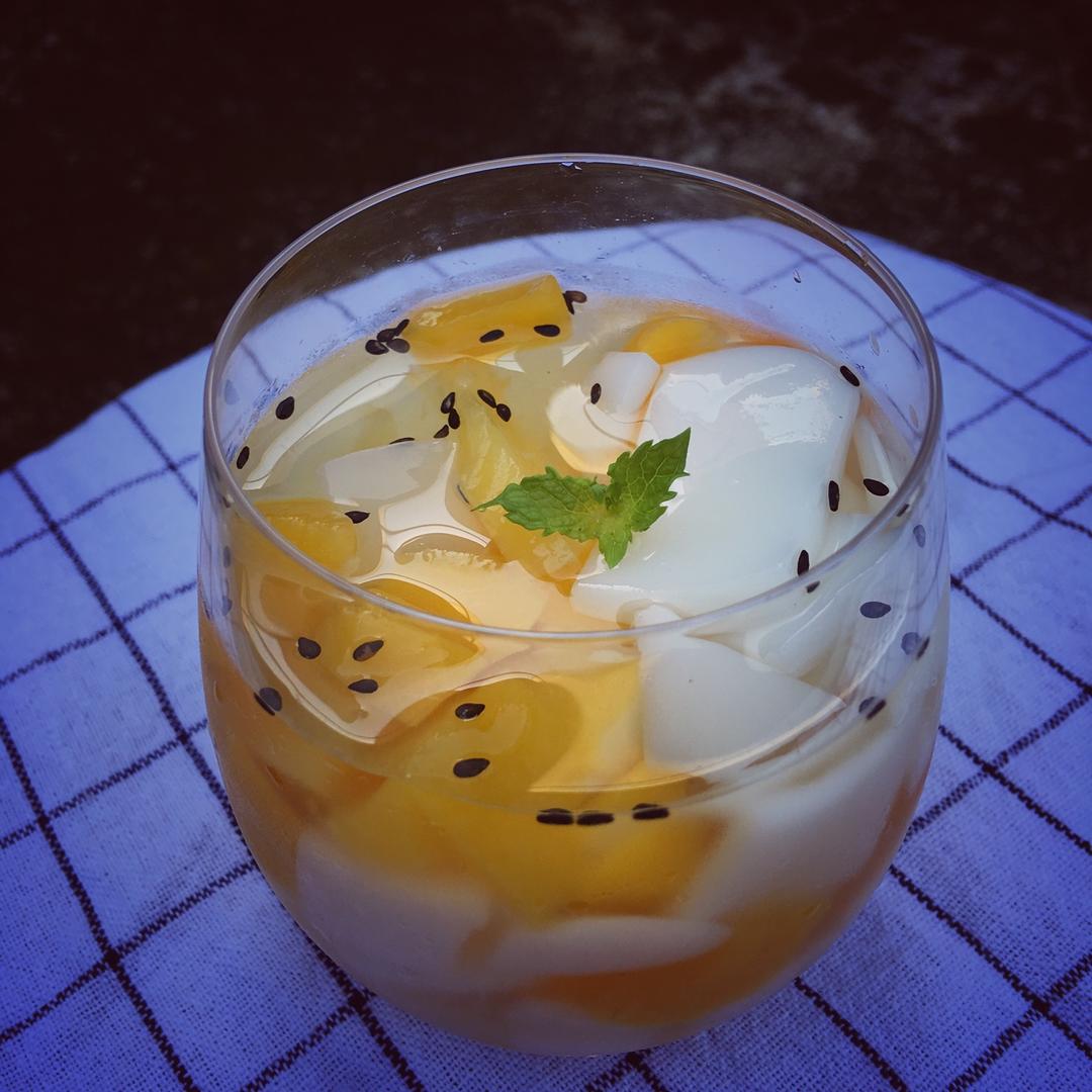 漂浮咖啡y做的温州杏仁腐