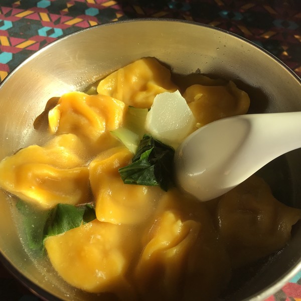 米妈玉米做的吃货猪肉馅酸奶水饺糍糯米图片