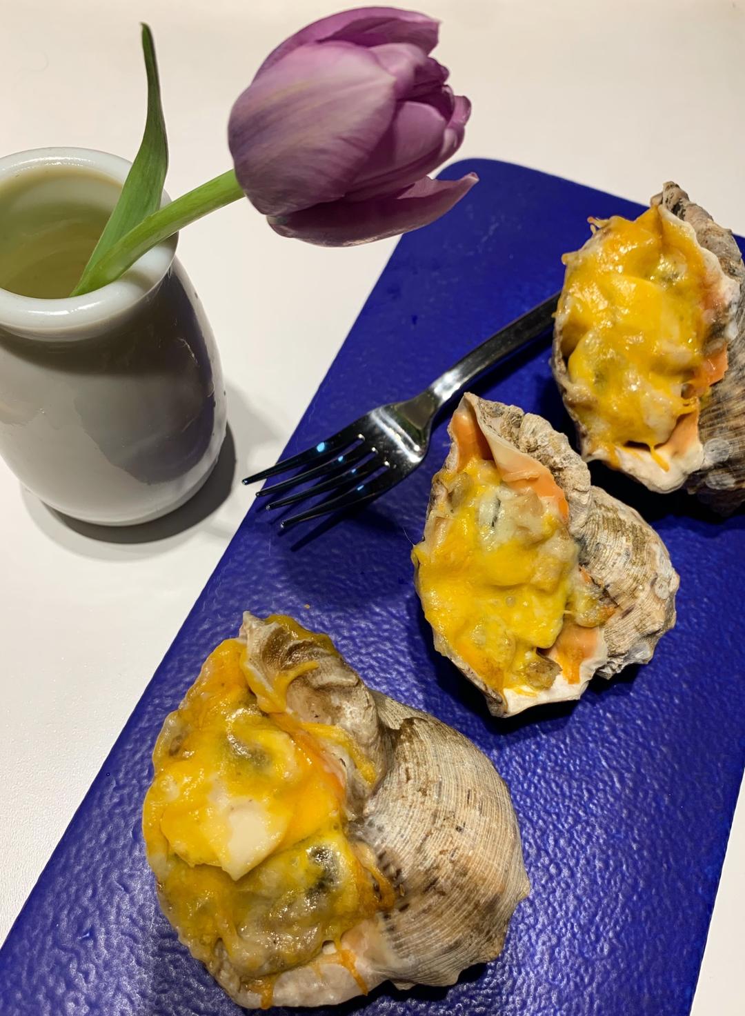 有肉香的杏鲍菇焗海螺