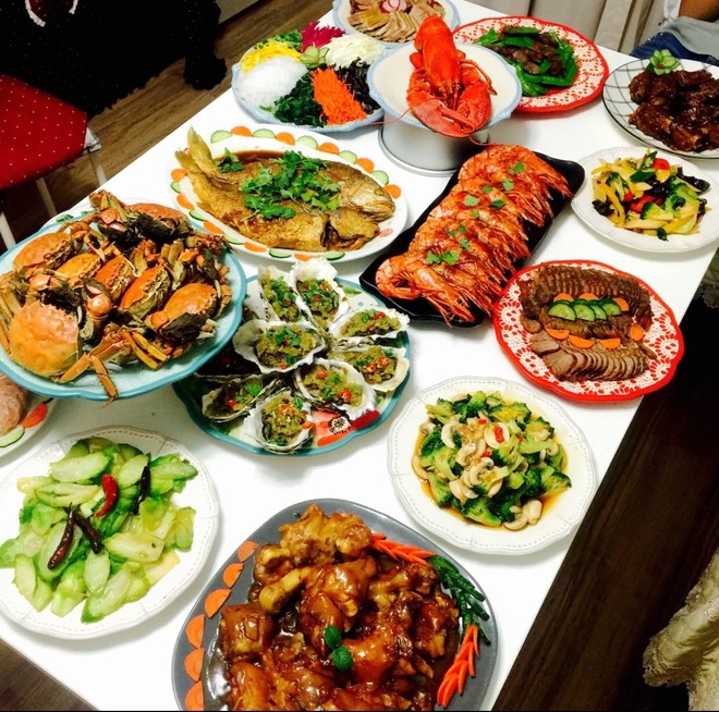 年夜饭 我家年夜饭 每年准备年夜饭,不光要