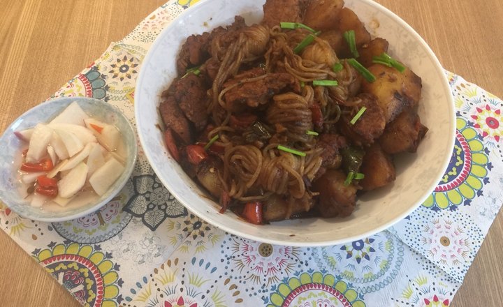 萌娃宝妈美食谱 土豆魔芋丝炖肉