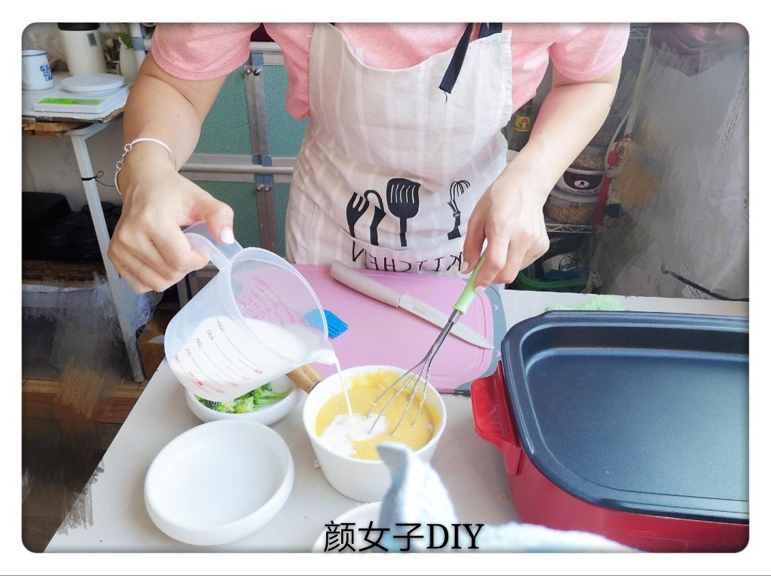 #麦子厨房#美食锅之西蓝花海米鸡蛋饼