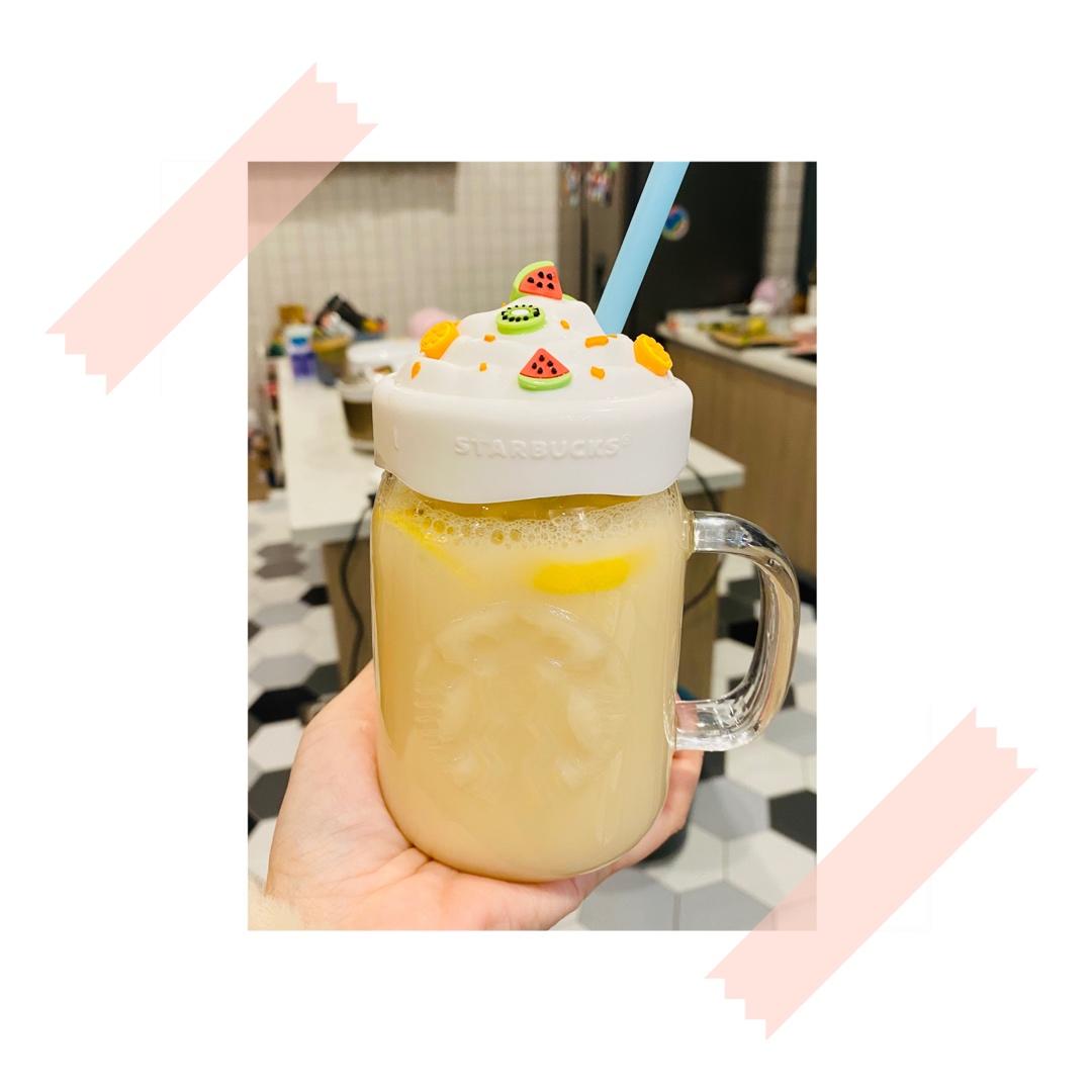 monica会做饭做的活的益生菌饮料自制百香果柠檬养乐多多c多漂亮养颜