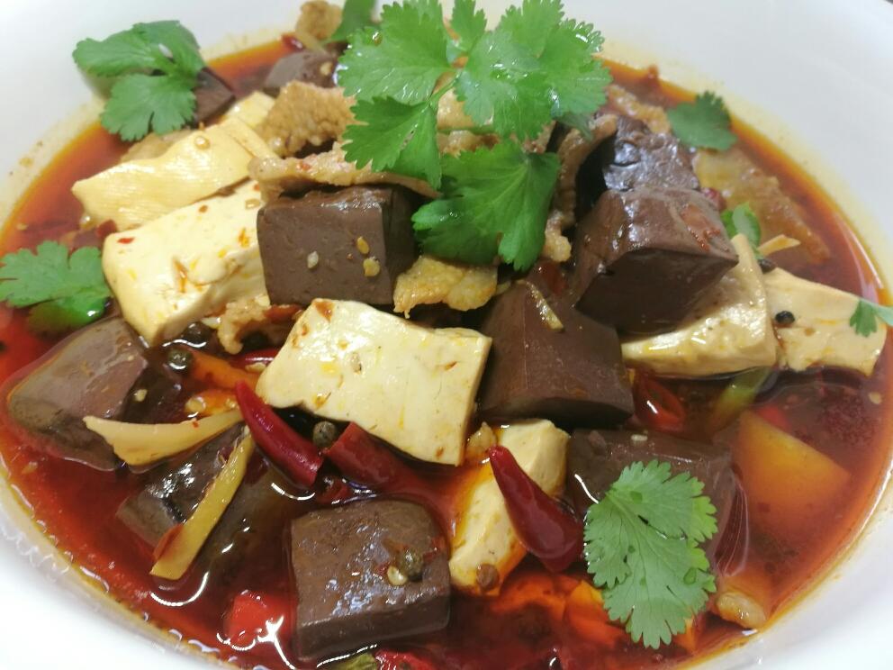 家常血旺豆腐