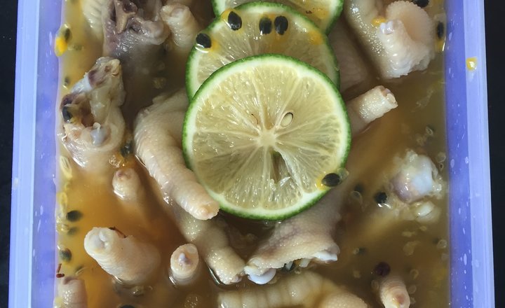 柠檬泡爪百香果