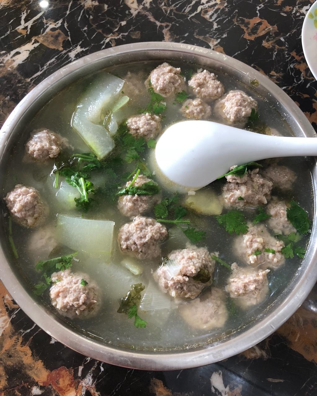 坏坏的小乖做的羊肉丸子汤
