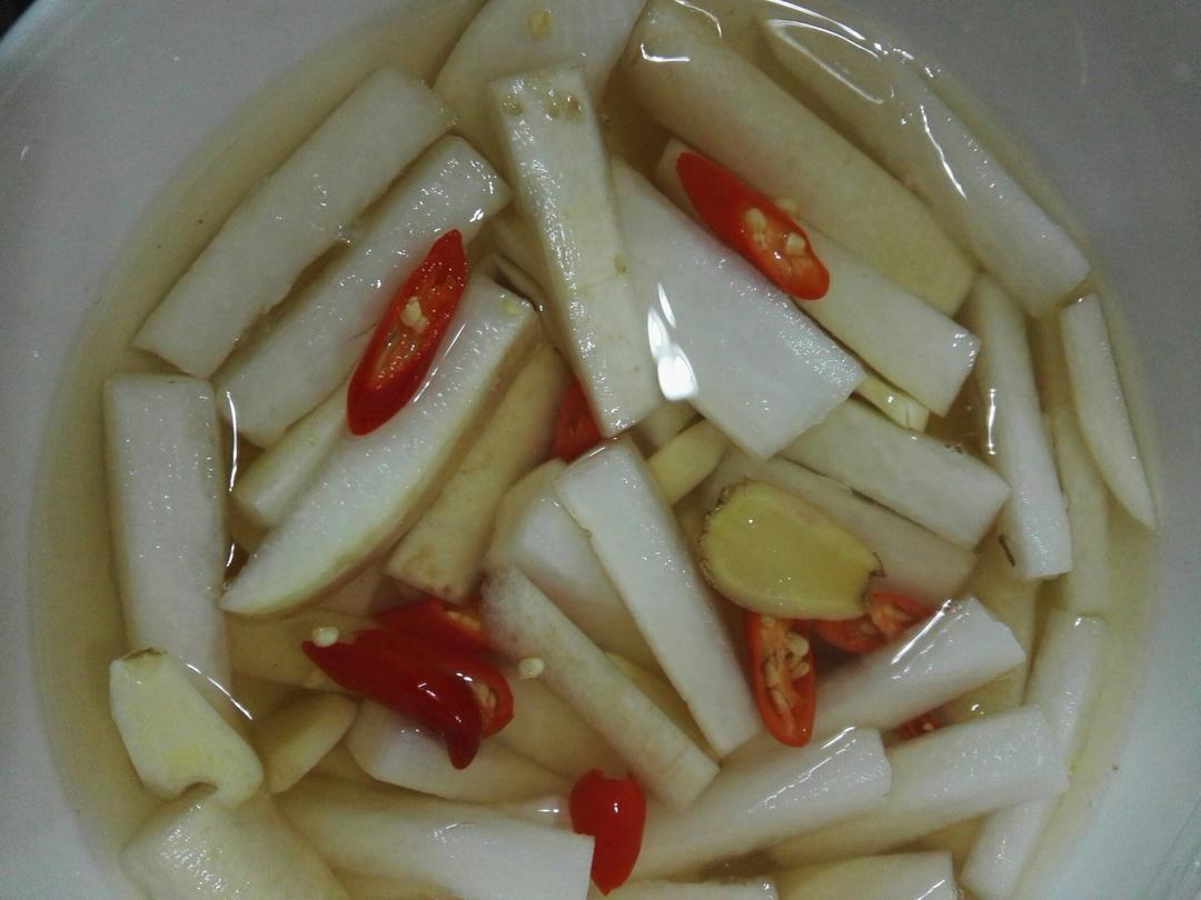 做的爽口腌萝卜