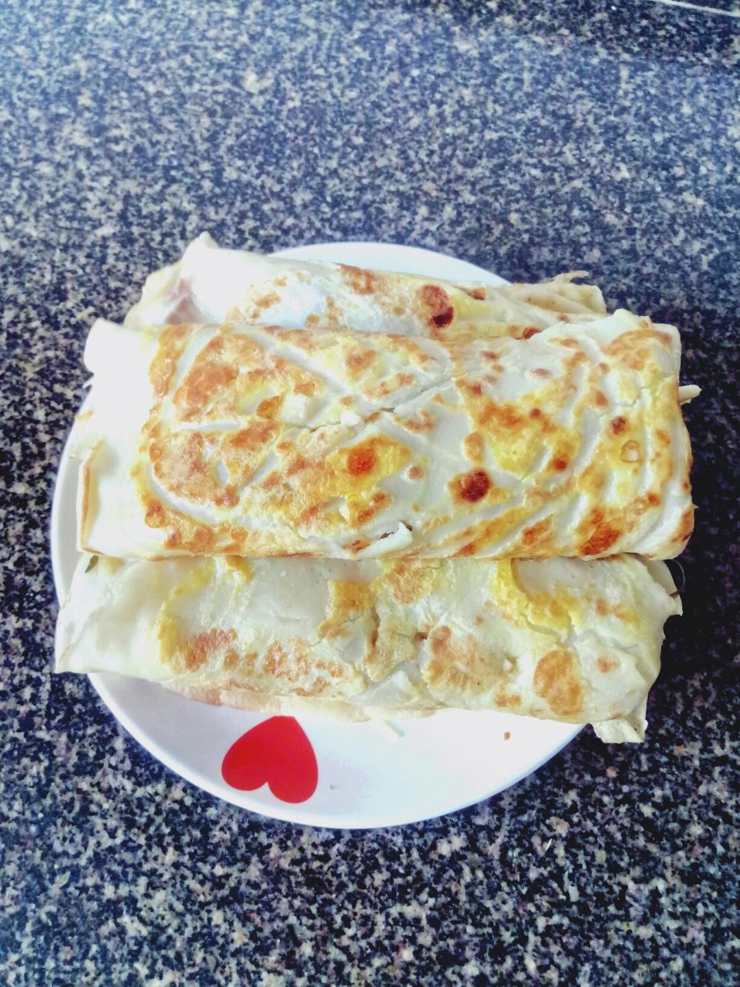 百度不侵做的鸡蛋饼