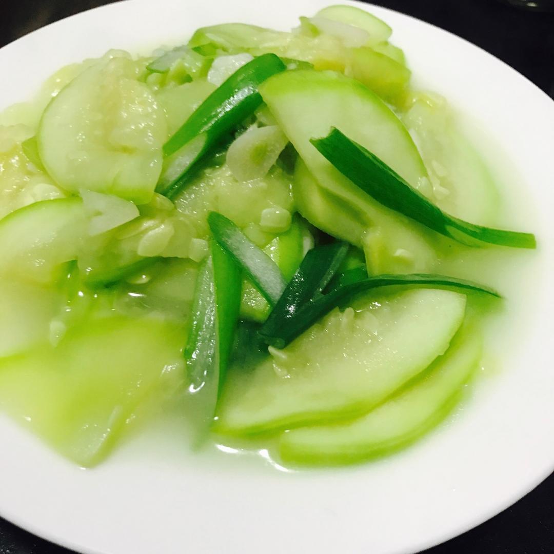 丢妹子做的香葱炒小南瓜