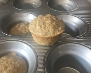 健康无糖香蕉玛芬banana muffins 简单的做法 步骤7
