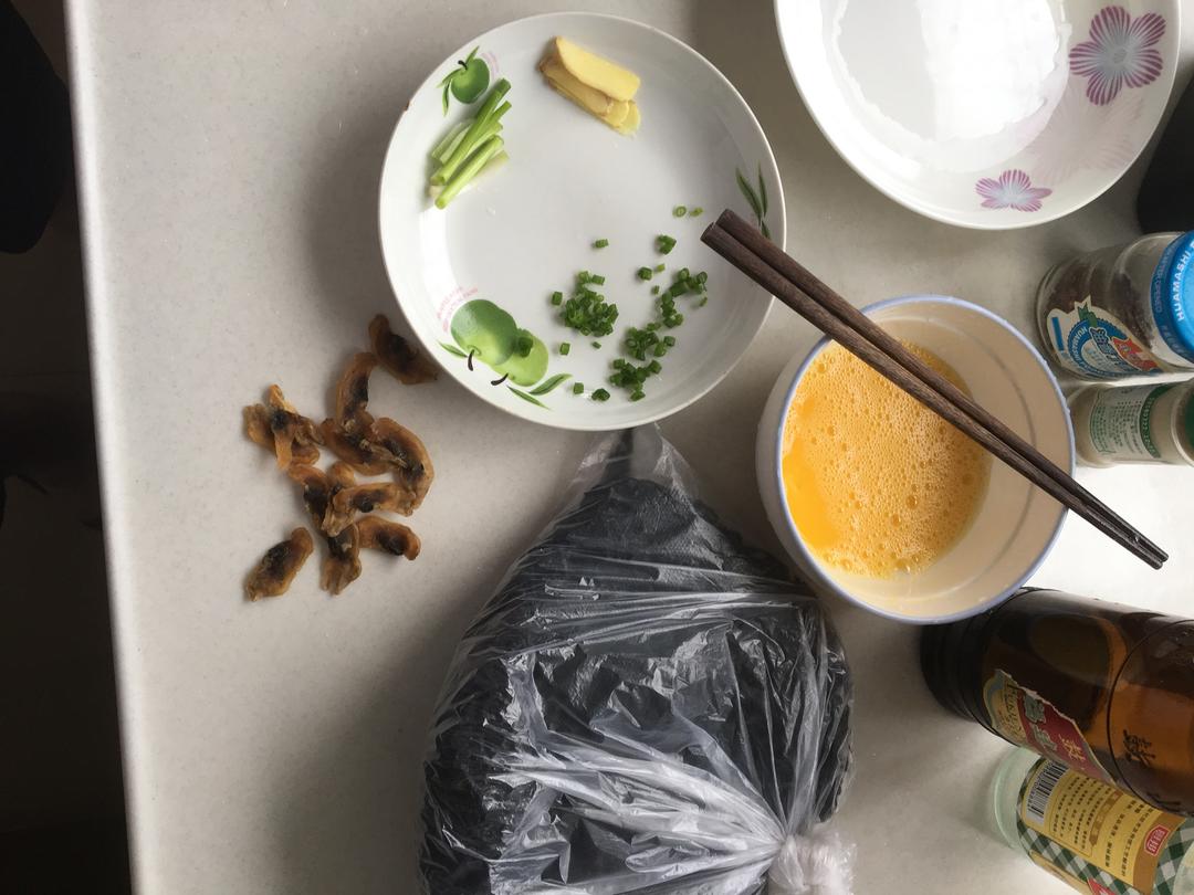 蛏干紫菜蛋汤