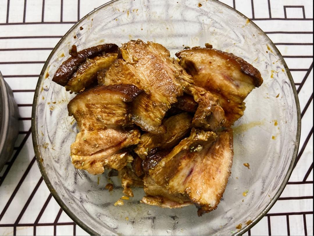 笋尖老咸菜蒸烧白(重庆特色)的做法 步骤24