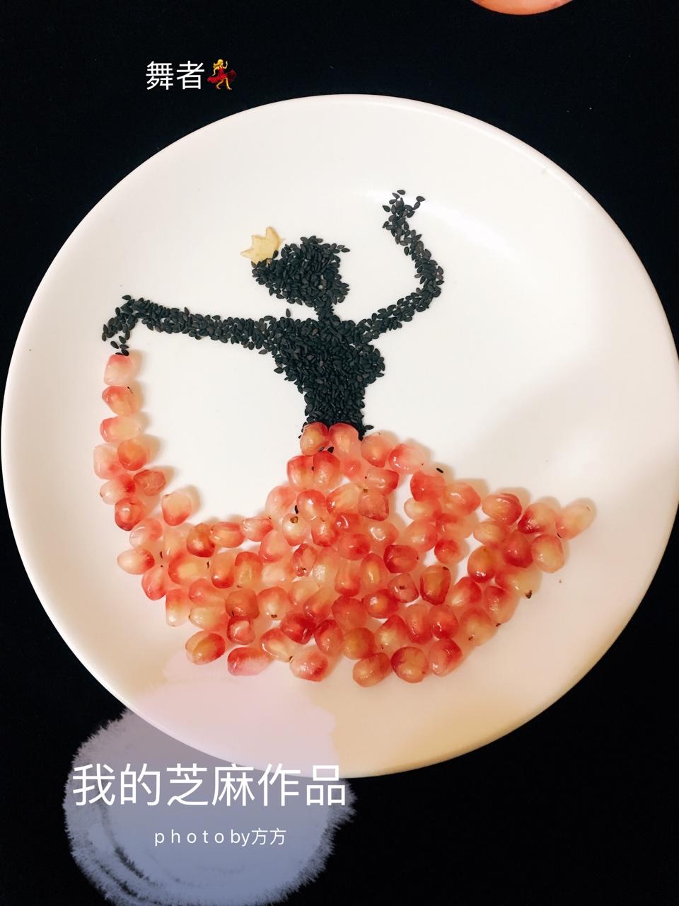 美食每添做的创意石榴(盘饰,摆盘,拼盘)