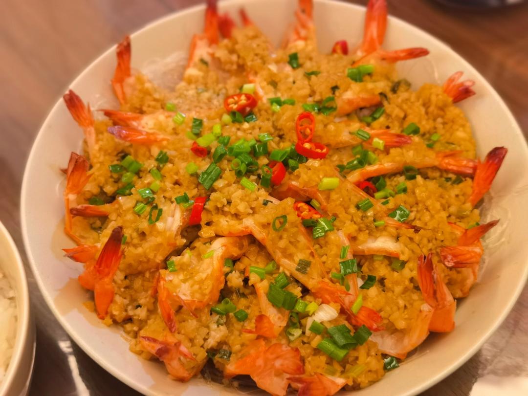 翔宝麻麻129做的蒜蓉粉丝蒸虾