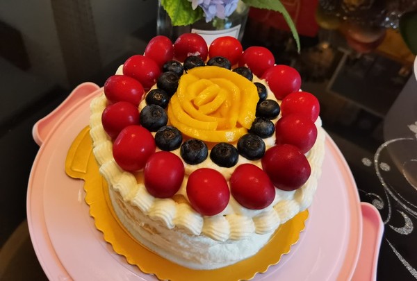 ainne小健做的水果奶油【生日蛋糕】