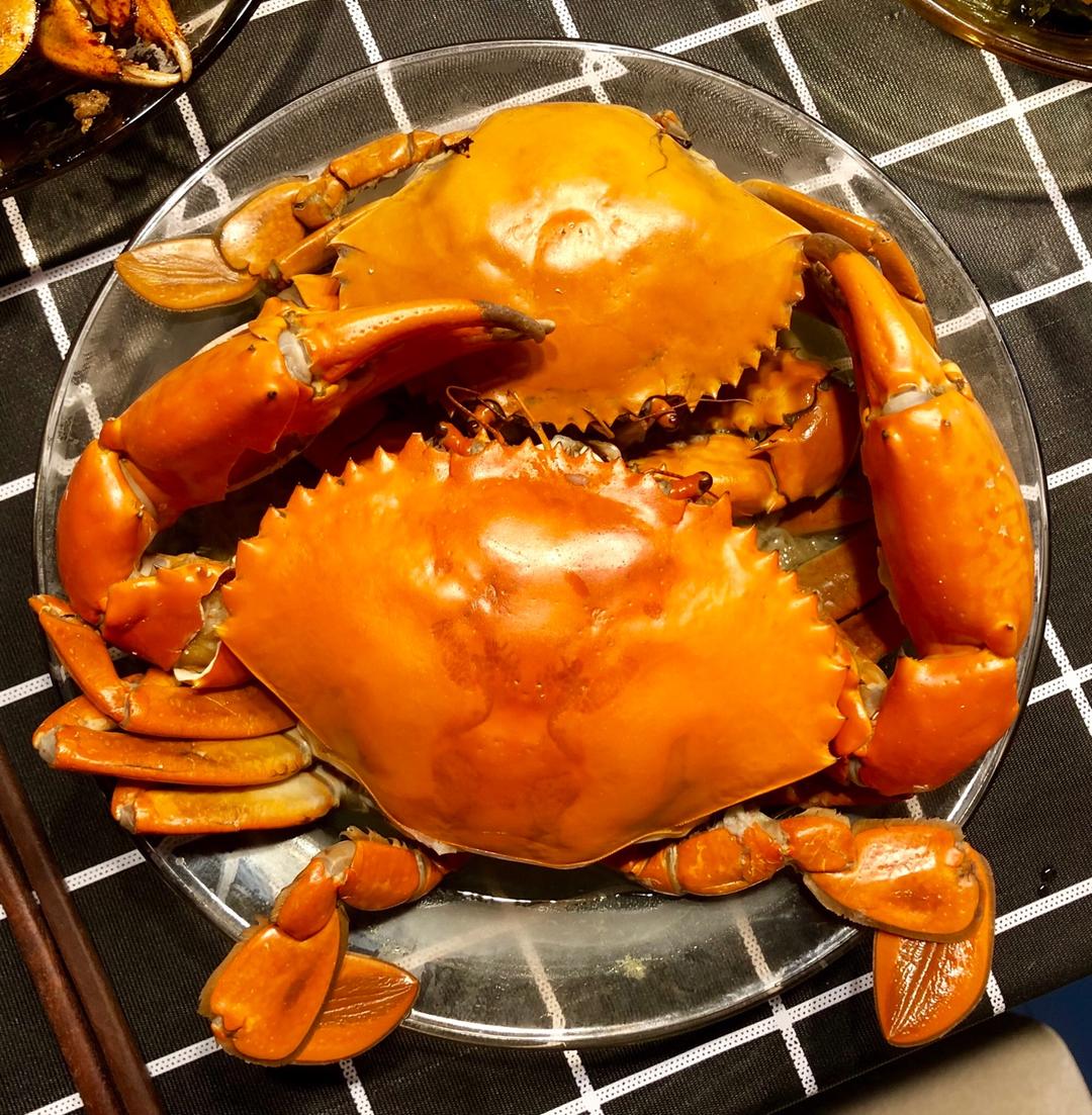 美食口福做的清蒸螃蟹