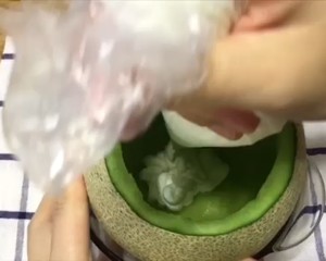 ins风哈密瓜蛋糕~走啊一起去野餐啊的做法 步骤5