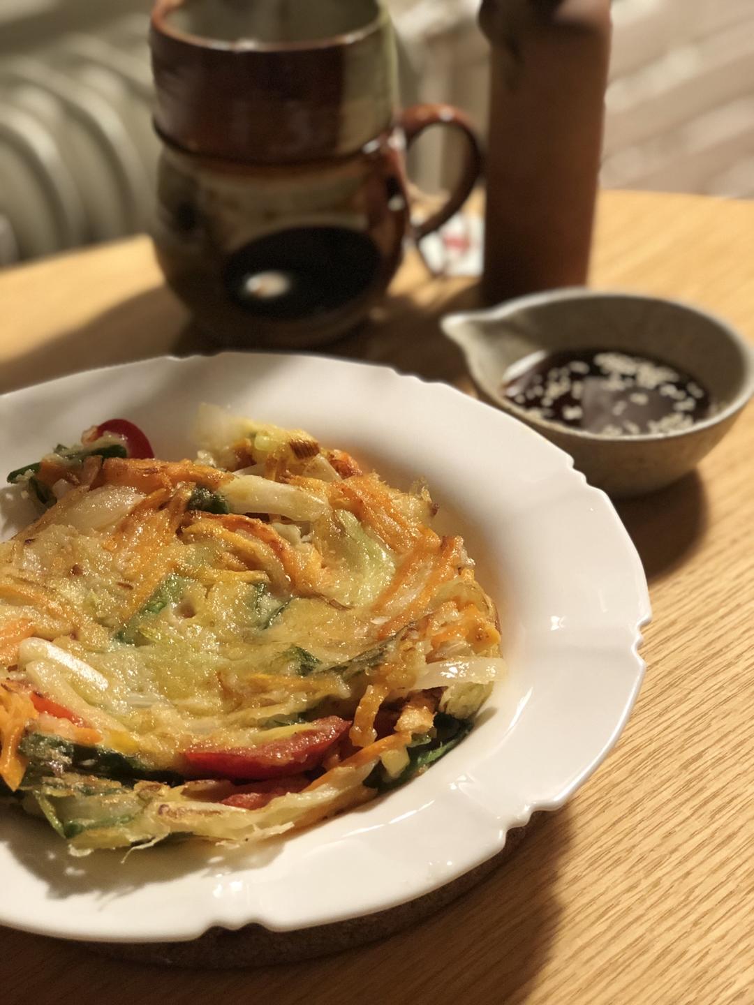 韩式蔬菜饼vegetablepancake