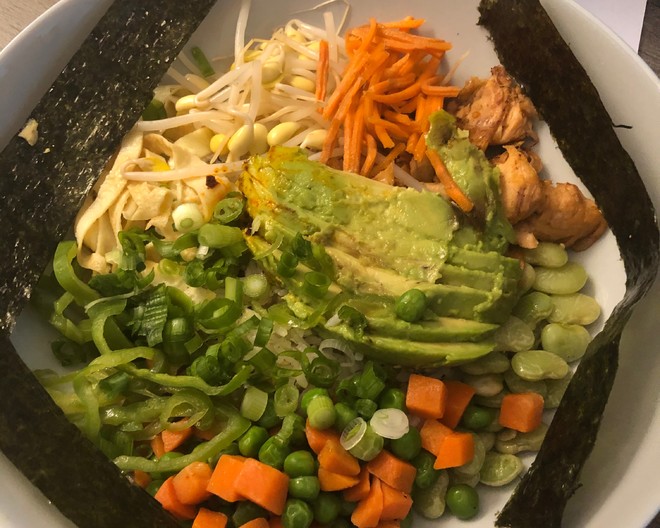 神仙拌饭 rainbow Poke的做法