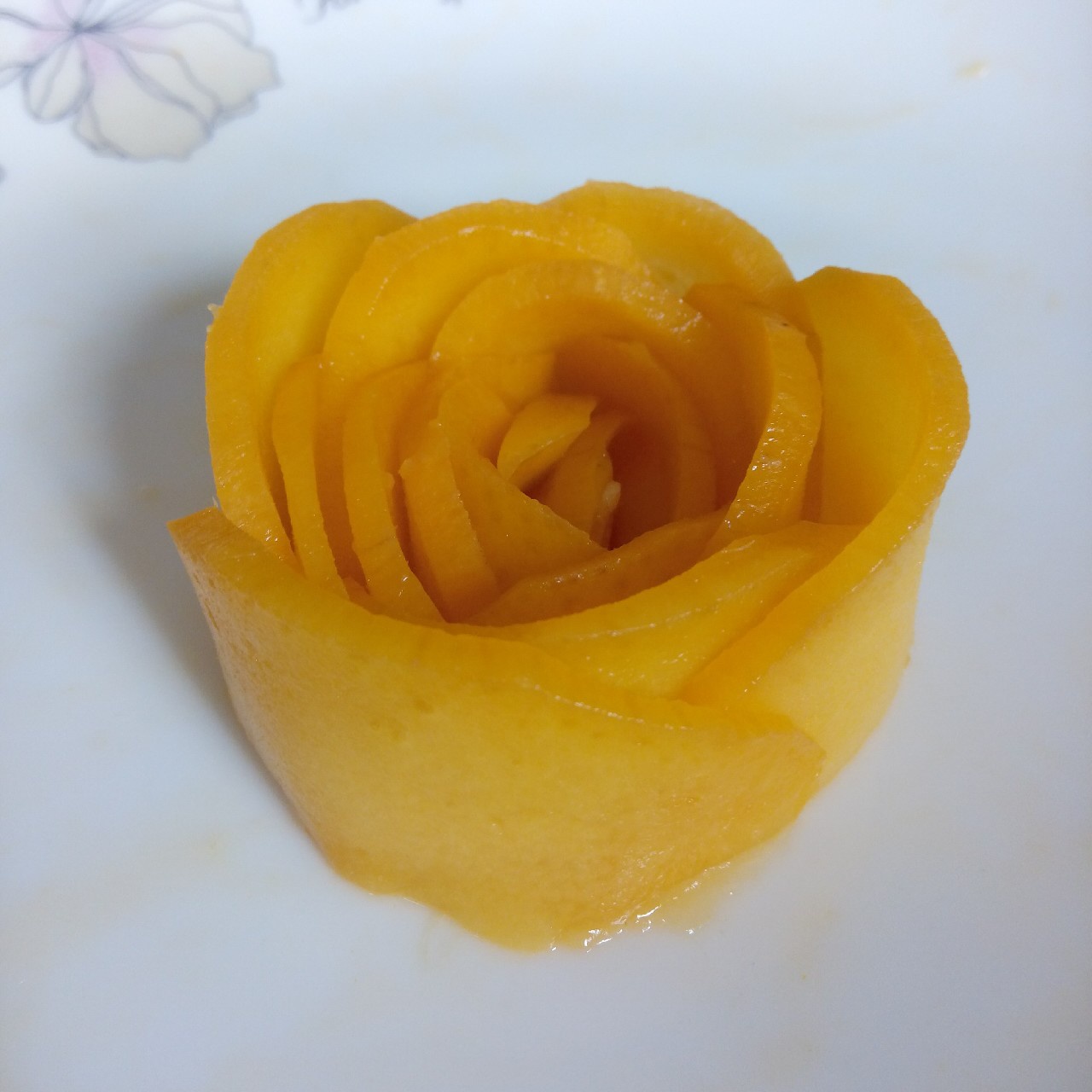 陈做的芒果玫瑰花