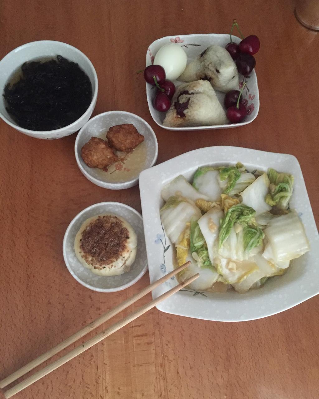 雨妈家常菜做的早餐2018年6月15日