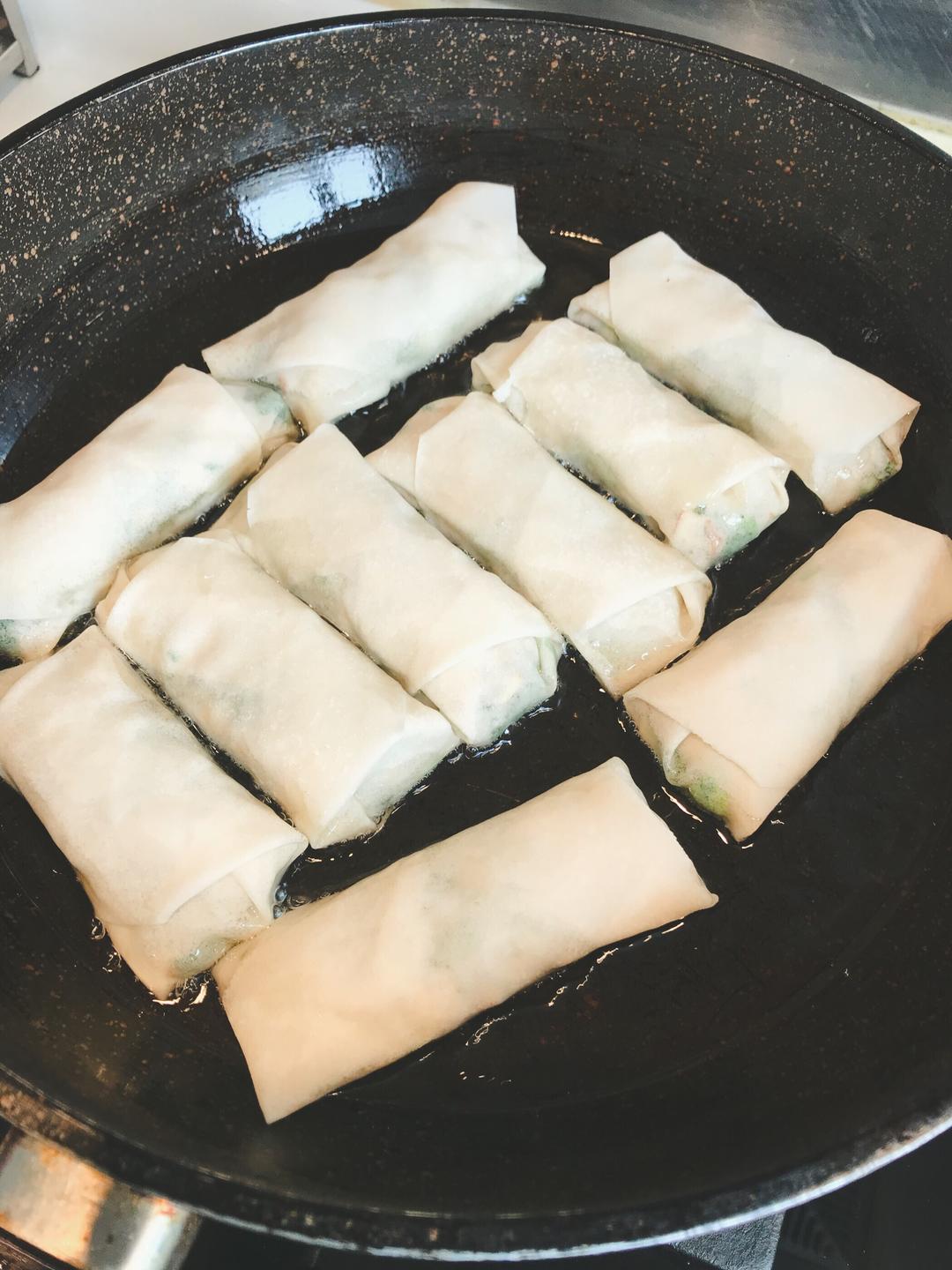 春卷(荠菜馅)的做法 步骤14
