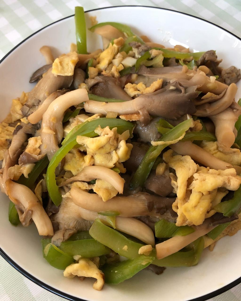 平菇上海青怎么炒好吃