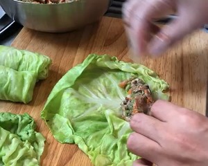 老外版圆白菜酿菜的做法 步骤3