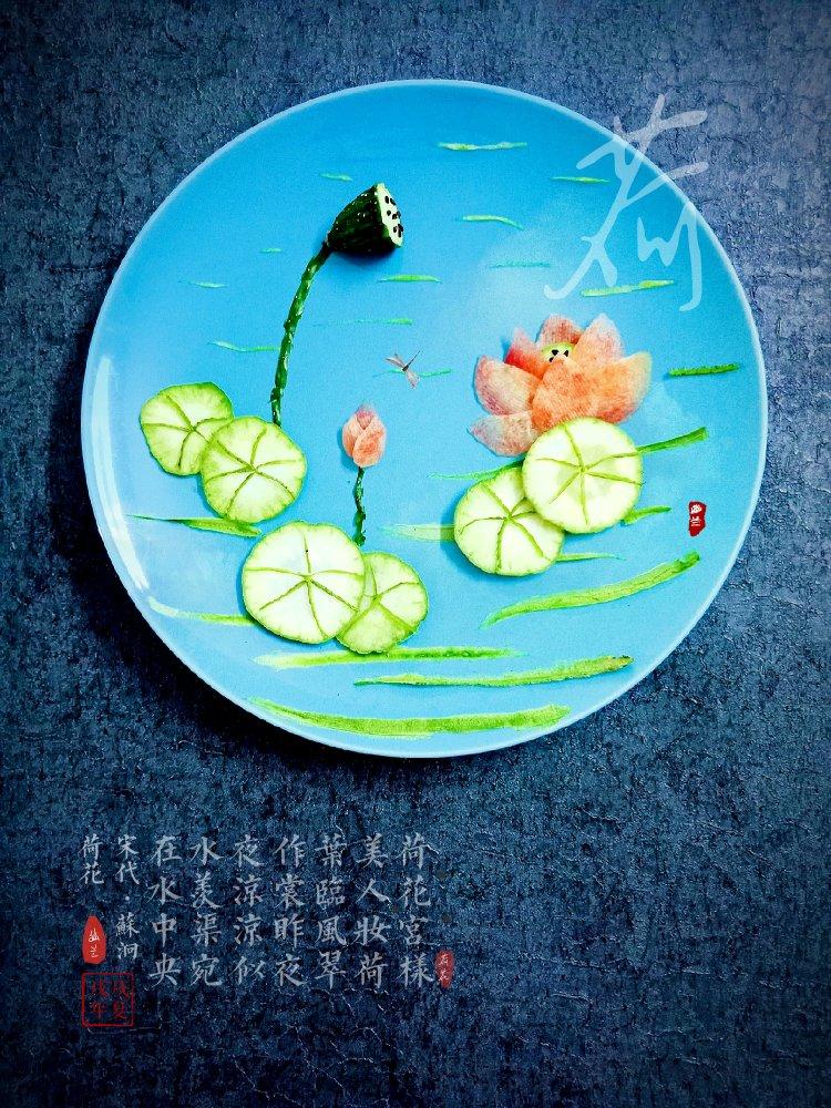 手机用户3392_lr5g幽兰做的我的蔬果盘画(诗.歌.词)