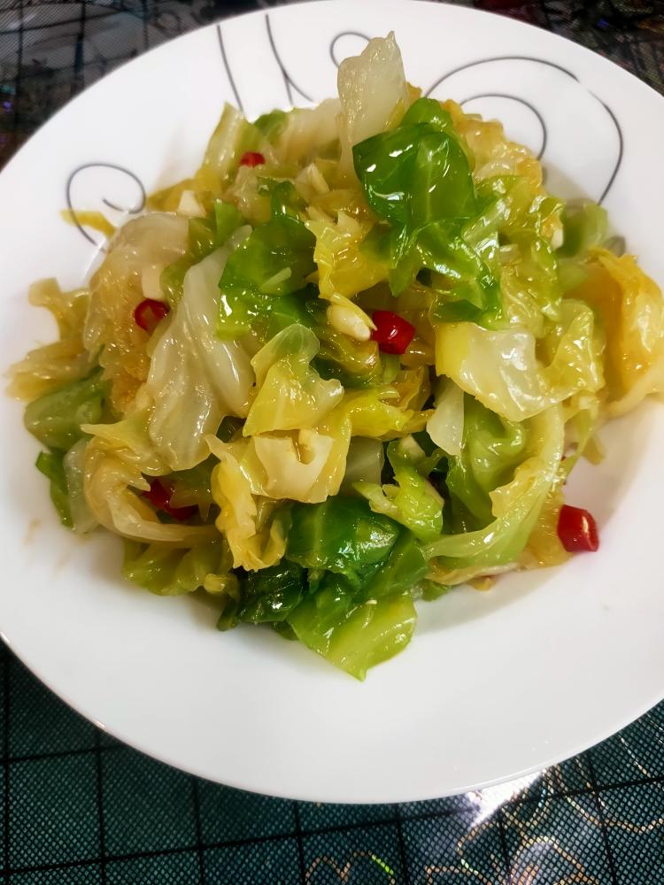 炝拌大头菜(卷心菜)