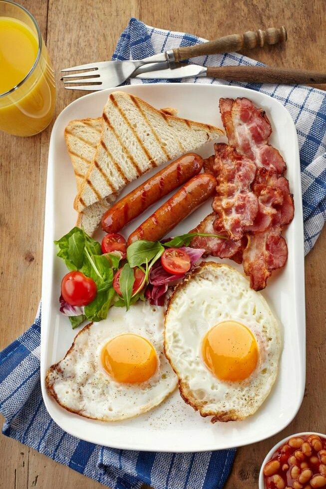 羽毛爱做饭做的西式早餐