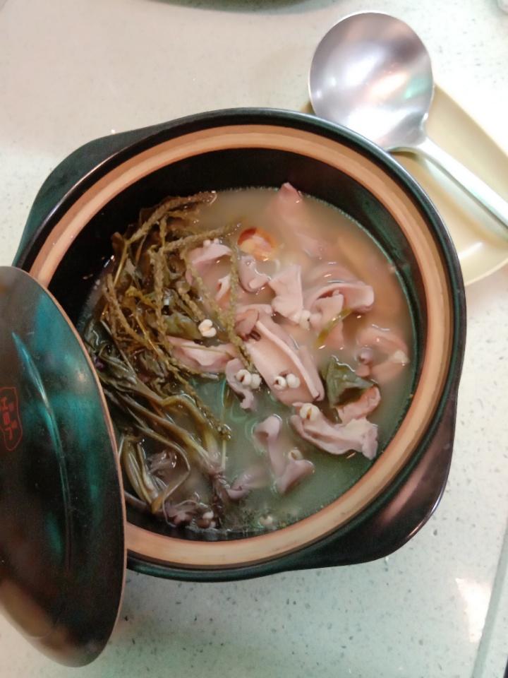 车前草猪肚汤
