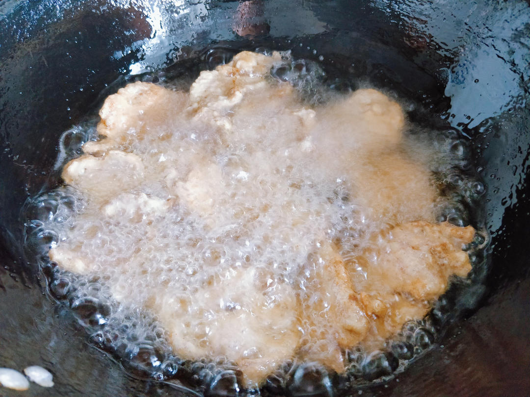 东北锅包肉,传统口味,酸甜香酥的做法 步骤6