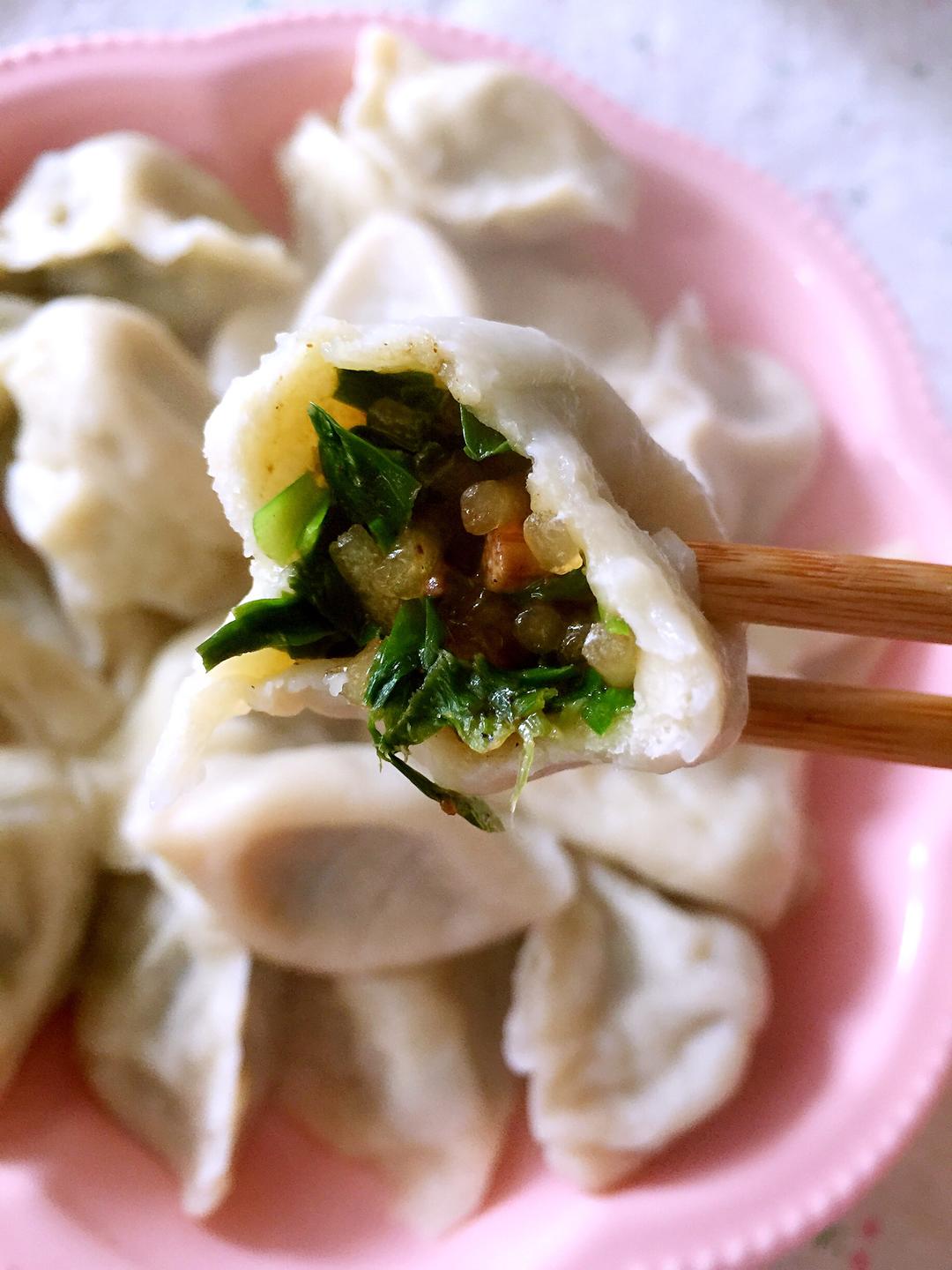 素饺子(韭菜粉条馅)